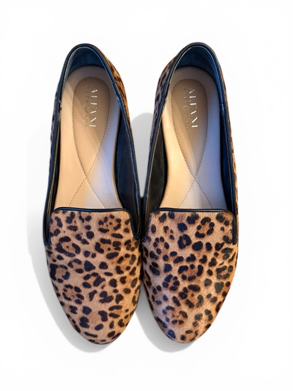Alfani Shoes Step N Flex Leopard Cheetah Slip On Loafers Size 8.5 - Picture 2 of 4